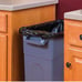 23 Gallon Heavy Duty Plastic Highboy Garbage Container, Black, 1 Each
