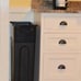 23 Gallon Heavy Duty Plastic Highboy Garbage Container, Black, 1 Each