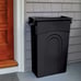 23 Gallon Heavy Duty Plastic Highboy Garbage Container, Black, 1 Each