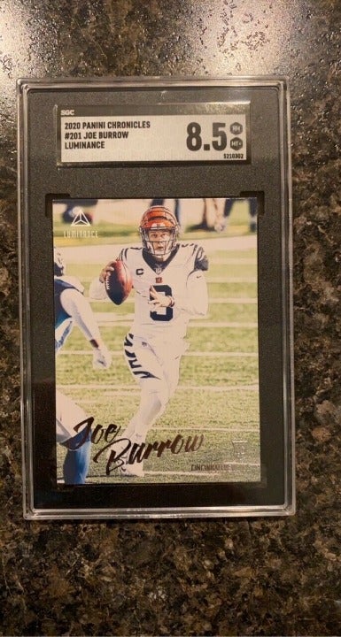 Joe Burrow Rookie Card Luminance SGC Graded 8.5