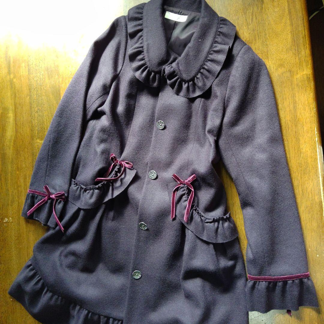 Pink House cute coat, purple size M.