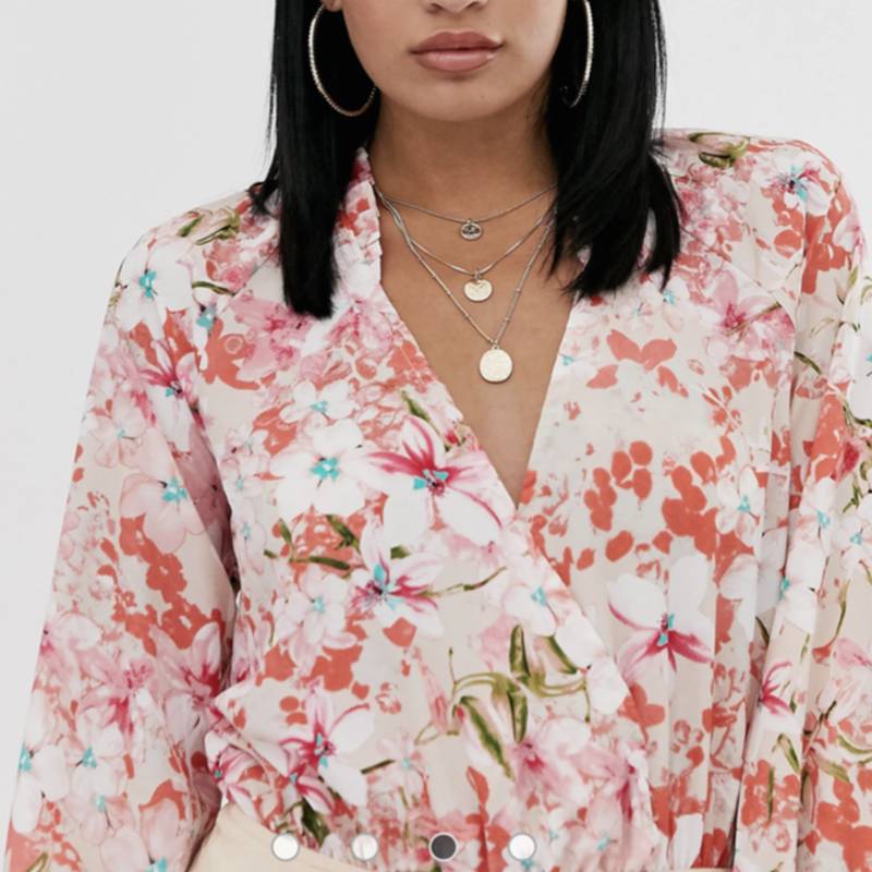 MISSGUIDED Plunge Bodysuit in Pink 10