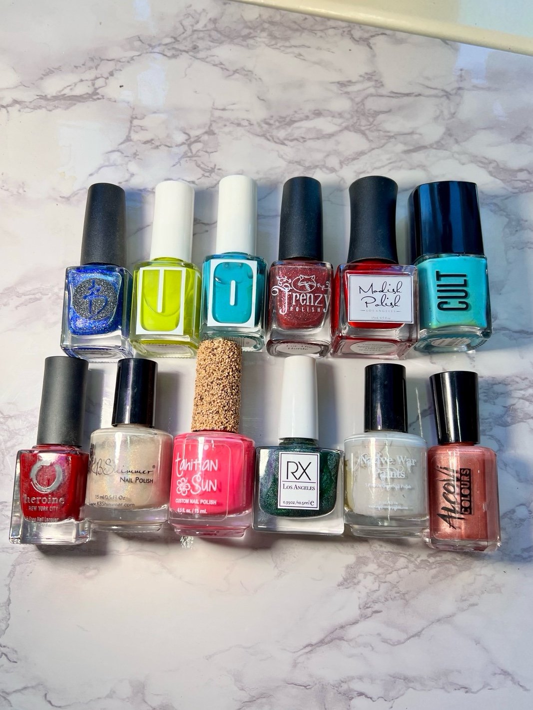 Lot of Indie Nail Polish Loud Lacquer KB Shimmer Native War Paints RX Polish