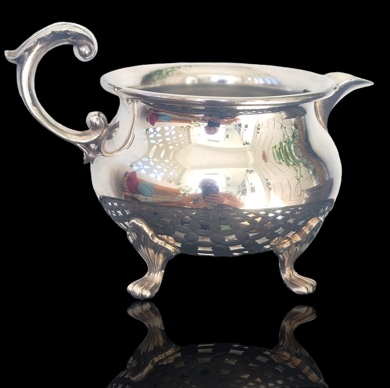 Vintage Epca Bristol by Poole #110 Silver Creamer