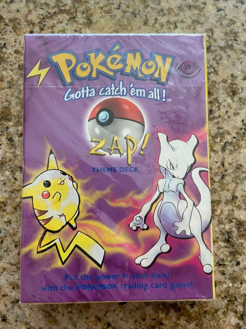 Pokemon Zap Theme Deck - Potentially Shadowless FACTORY SEALED.