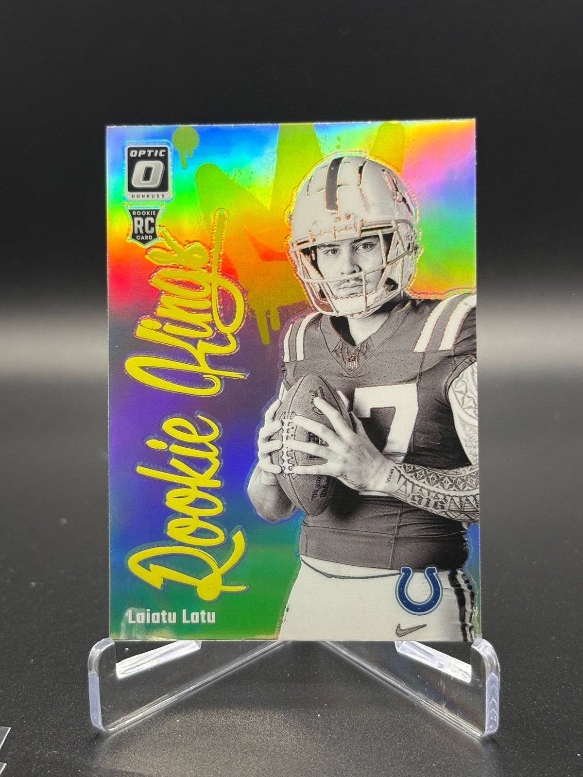 2024 Donruss Optic Football Laiatu Latu Rookie Kings Case Hit SSP #11 Colts