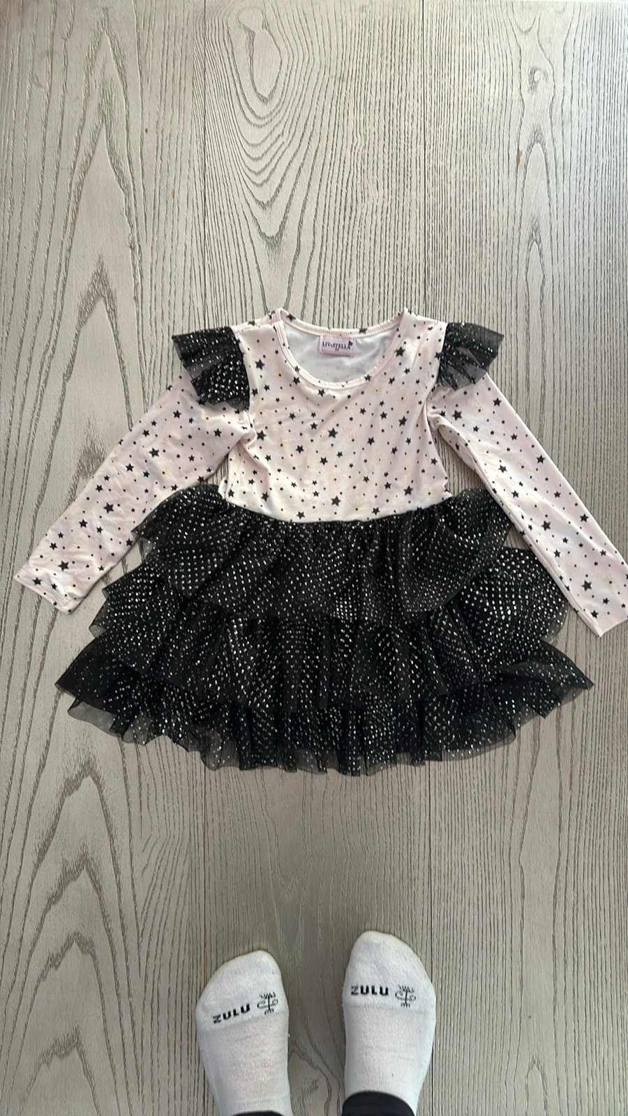 Liv + Stella New Year’s Star Tulle Dress, Size 3T