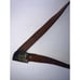 Vintage Rainbow Metals Sandcast Bronze Home Train Buckle Leather Belt 57 Long