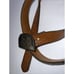Vintage Rainbow Metals Sandcast Bronze Home Train Buckle Leather Belt 57 Long