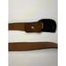 Vintage Rainbow Metals Sandcast Bronze Home Train Buckle Leather Belt 57 Long