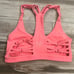 Bombshell sportswear tickle my back braid coral peach Sports Bra medium