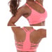 Bombshell sportswear tickle my back braid coral peach Sports Bra medium