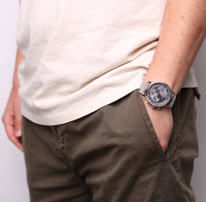 NIB Tommy Hilfiger Even Dual-Time Watch