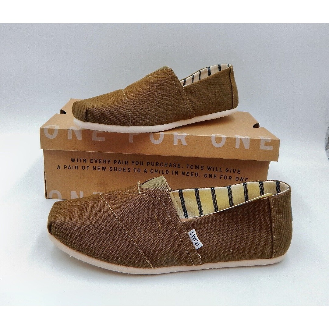 Toms Classic Military Olive Heritage Canvas Mens Size M 11