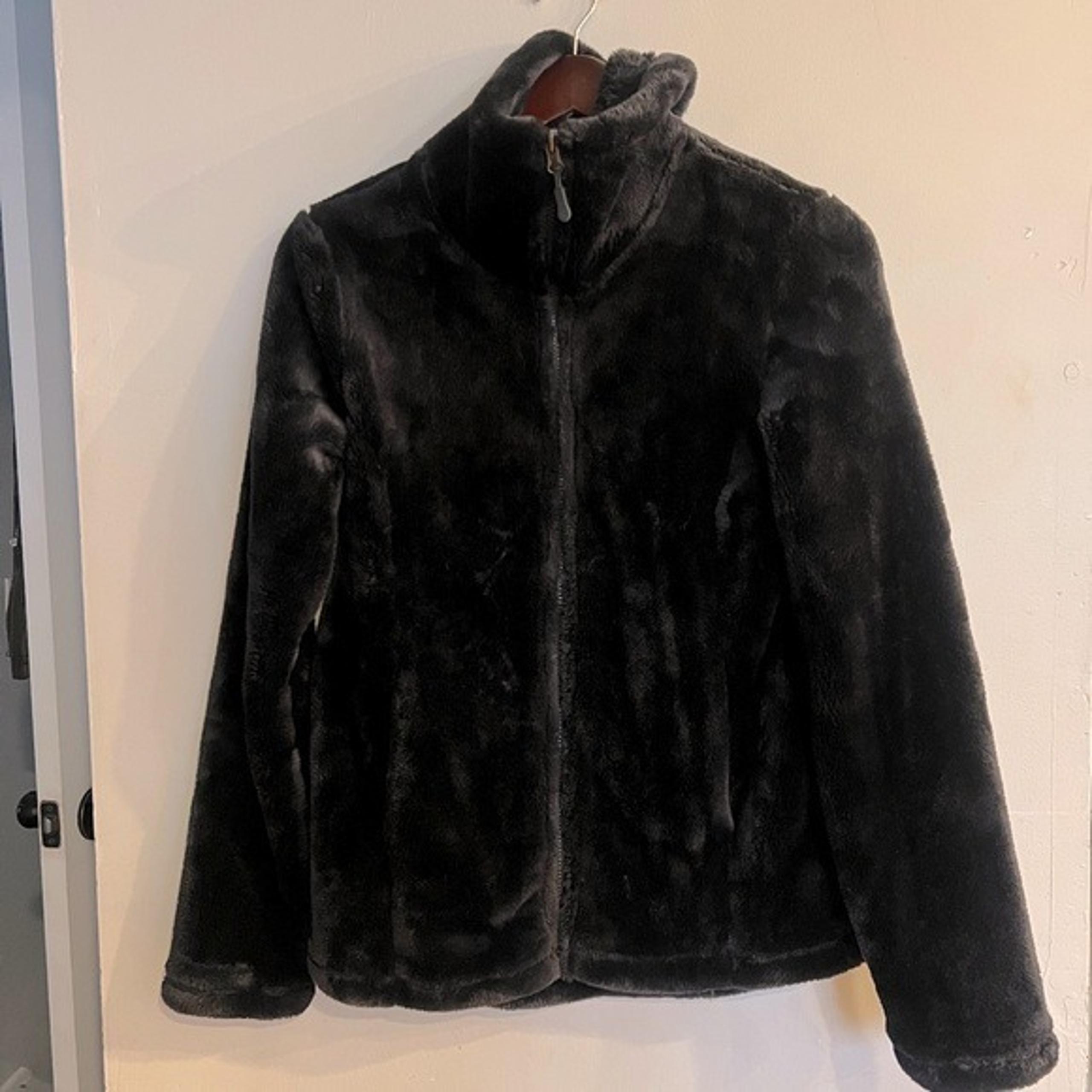 IDEOLOGY Women's Black Faux Fur Full Zip Jacket Size S