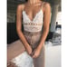 NWT Embroidered Lace Cutout Lingerie Bodysuit Lace Guipure Sexy