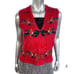 Vintage Susan Bristol Red Embroidered Multiple Bow Sweater Vest S