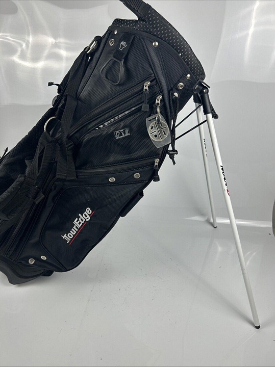 Tour Edge Max D Cart Bag Black With 6 Way Dividers Cooler Security Pocket Strap