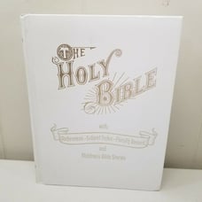 The Holy Bible King James Version Dove 1973 Family Record Table Top Red Letter