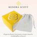 Kendra Scott Pearl Gold Letter M Short Pendant Necklace