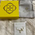 Kendra Scott Pearl Gold Letter M Short Pendant Necklace