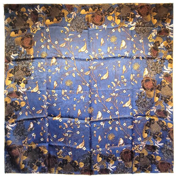 NWT Genuine 100% Mulberry Silk Satin Scarf 41 x41 Large Square Shawl 5923