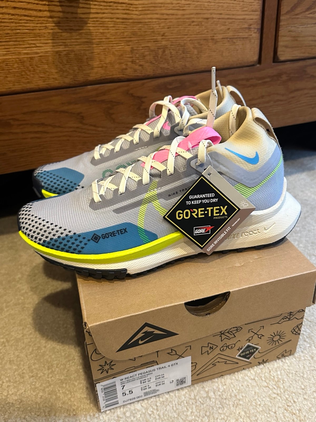 NIB Nike Pegasus Trail 4 Gore-Tex Women’s Size 7