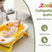 Zooawa Baby Bathtub, Collapsible Infants Bath Tub for Newborns &Toddler, Yellow