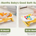 Zooawa Baby Bathtub, Collapsible Infants Bath Tub for Newborns &Toddler, Yellow