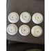 Maghsoud Porcelain Set Of 6 Teacup Saucers, Size 4.5” Round
