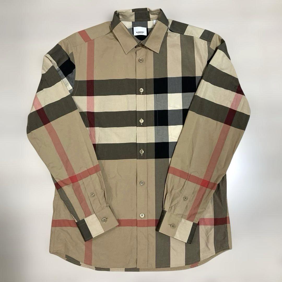Burberry Mega Check Long Sleeve Shirt Size M
