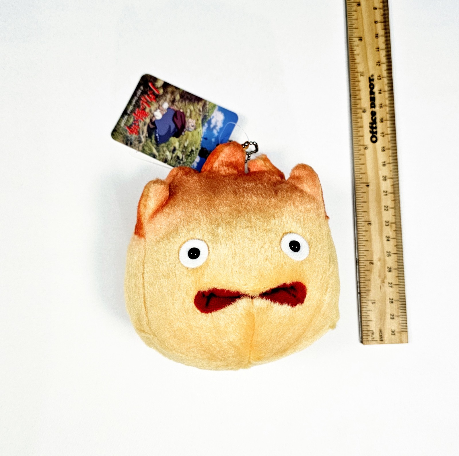Howl's Moving Castle Calcifer Plush Studio Ghibli Badge Pin Figure RARE 2004