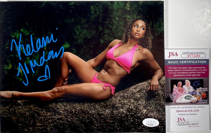WWE NXT Kelani Jordan Signed 8x10 Photo A Autograph TakeOver JSA COA