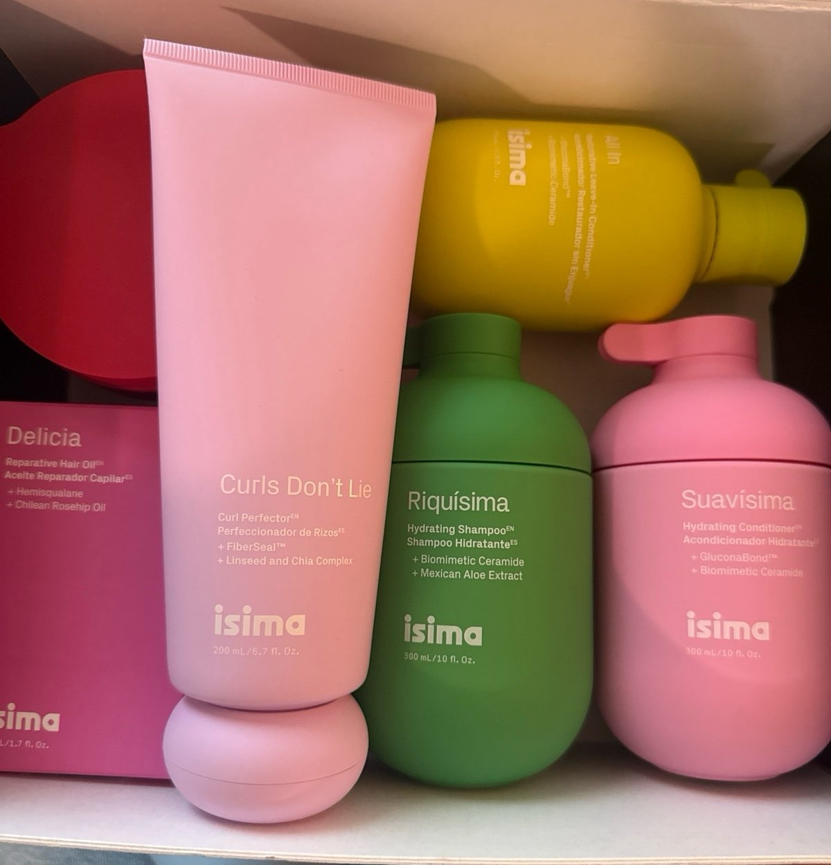 Isima Hair Product Bundle Shakira Shampoo Conditioner Curl Protector Mask