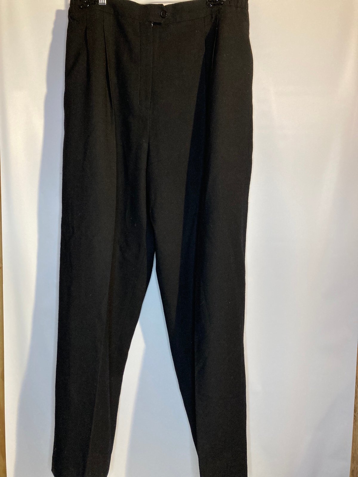 Women Formal Dress Pant 100% Wool Work Boho Office Job Size XL