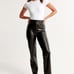 Abercrombie Vegan Leather 90s Straight Pants