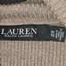 Ralph Lauren Black Label Sweater Womens 1X Ribbed Knit Turtleneck Leather Trim