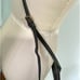 Olivia Harris Black Leather Wallet Wristlet Clutch Crossbody w/ Removable Strap
