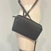 Olivia Harris Black Leather Wallet Wristlet Clutch Crossbody w/ Removable Strap