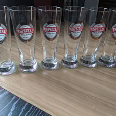 Cerveja Especial Melo Abreu Beer Glass Set of 6