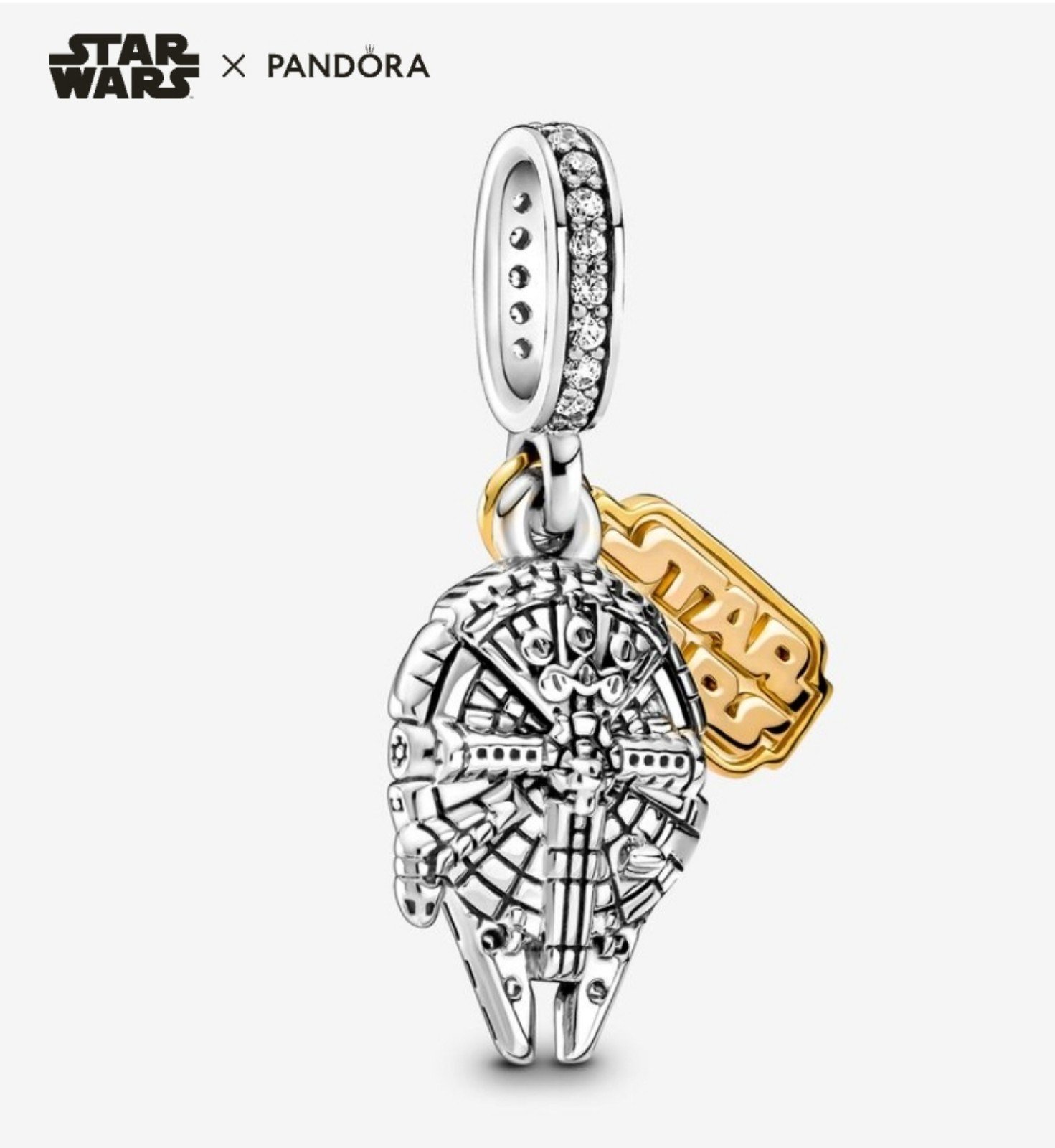 New Pandora Disney Star Wars Millennium Falcon Dangle Charm for jewelry bracelet