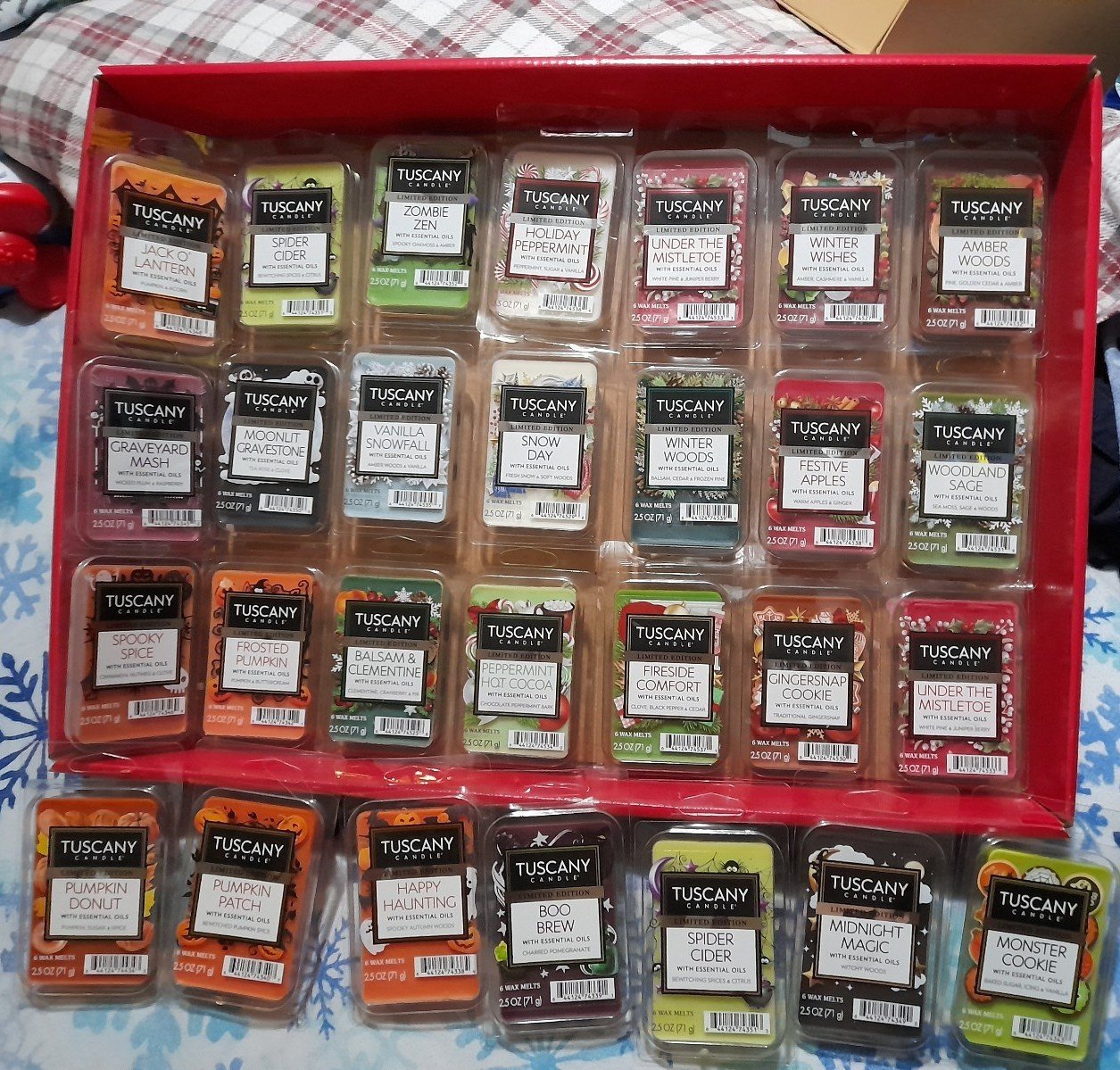28 wax melts (2.00 each)