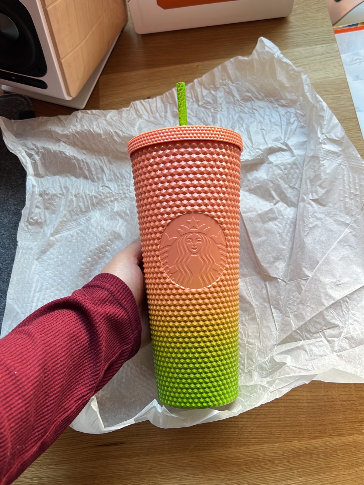 Starbucks Philippines limited cantaloupe studded tumbler