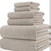 POLYTE Oversize, Quick Dry Lint Free Microfiber Bath Towel Set, 5 pcs