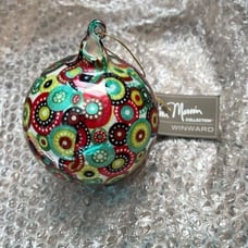 Jim Marvin Collection Winward Beautiful Multicolor Glass Holiday Ornament NWT