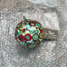 Jim Marvin Collection Winward Beautiful Multicolor Glass Holiday Ornament NWT