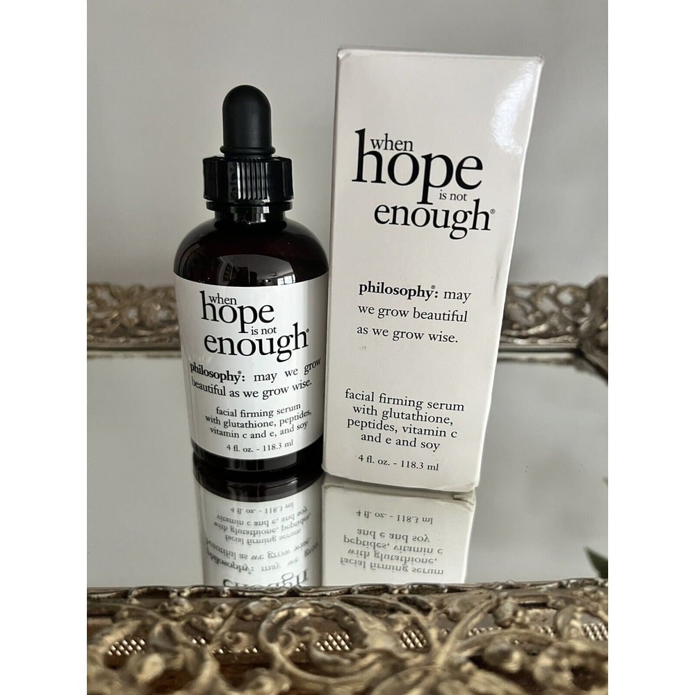 Philosophy WHEN HOPE IS NOT ENOUGH FIRMING FACIAL SERUM 4 oz SIZE! NEW!