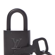 Louis Vuitton Black matte Rare lock and key