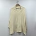 Anthropologie V-Neck Oversized Pullover Kimono Poncho Knit Sweater Cream XS/S