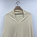Anthropologie V-Neck Oversized Pullover Kimono Poncho Knit Sweater Cream XS/S